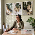 Quadro Decorativo Serenidade Tropical: Transforme Seu Espaço em escritorio moderno - quadros decorativos para sala