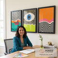 Quadro Decorativo Ondulações Abstratas: Transforme Seu Espaço em escritorio moderno - quadros decorativos para sala