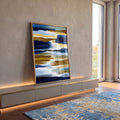 Quadro Decorativo Abstrato Serenidade em Cores em ambiente decorado - quadros decorativos para sala