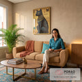 Quadro Decorativo Mitologia Egípcia ? Elegância Atemporal para Sua Parede em sala de estar moderna - quadros decorativos para sala