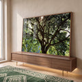 Quadro Decorativo Serenidade na Floresta - Luz e Paz em ambiente decorado - quadros decorativos para sala