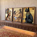 Quadro Decorativo Mitologia Egípcia - Arte e Elegância para Sua Parede em ambiente decorado - quadros decorativos para sala