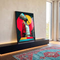 Quadro Decorativo Majestade Geométrica Moderna em ambiente decorado - quadros decorativos para sala