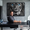 Quadro Decorativo A Grande Visão do Rei em escritorio moderno - quadros decorativos para sala