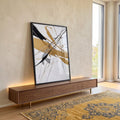 Quadro Decorativo Elegância Abstrata em ambiente decorado - quadros decorativos para sala