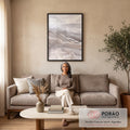 Quadro Decorativo: Inspiração Serena - Descanse os Olhos e a Alma em sala de estar moderna - quadros decorativos para sala