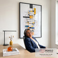 Quadro Decorativo: Minimalismo Elegante e Moderno em escritorio moderno - quadros decorativos para sala