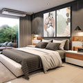 Quadro Decorativo Elegância Floral - Beleza Única - quadros decorativos para sala 2 Telas, abstrato - em living room premium