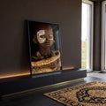Quadro Decorativo Elegância Cultural em ambiente decorado - quadros decorativos para sala