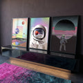 Quadro Decorativo Exploração Cósmica: Toque as Estrelas em ambiente decorado - quadros decorativos para sala