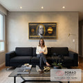 Quadro Decorativo Inspiração de Riqueza - 1 Milhão dólares em sala de estar moderna - quadros decorativos para sala