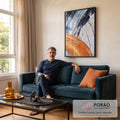 Quadro Decorativo: Explosão de Cores Únicas e Vibrantes em sala de estar moderna - quadros decorativos para sala