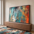 Quadro Decorativo Harmonia das Cores: Inspire-se! em ambiente decorado - quadros decorativos para sala