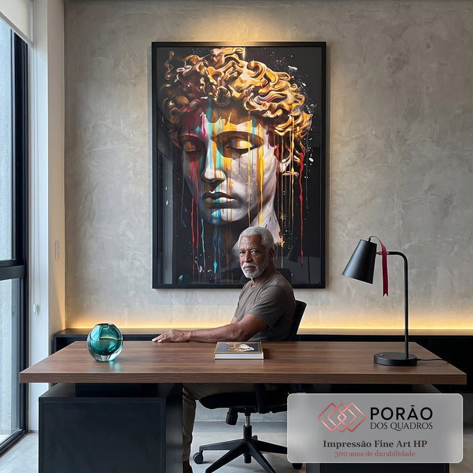 Quadro Decorativo Mitologia Grega 03 - Elegância e Sofisticação para sua Parede em escritorio moderno - quadros decorativos para sala