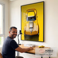 Quadro Decorativo Carro Corvette - Arte Moderno para Transformar Seu Ambiente em escritorio moderno - quadros decorativos para sala