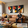 Quadro Decorativo Minimalista Moderno para um Refúgio de Serenidade em sala de estar moderna - quadros decorativos para sala