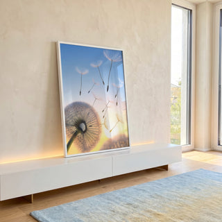 Quadro Decorativo Dente-de-Leão ao Crepúsculo: Transforme seu Lar em ambiente decorado - quadros decorativos para sala