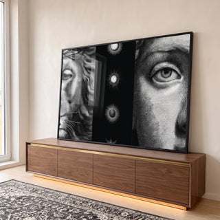 Quadro Decorativo: Força e Serenidade em ambiente decorado - quadros decorativos para sala
