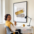 Quadro Decorativo Bridão de Luz: Exclusividade em Cada Pincelada em escritorio moderno - quadros decorativos para sala