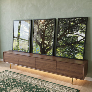 Quadro Decorativo Serenidade Verde: Respire Paz em ambiente decorado - quadros decorativos para sala