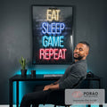 Quadro Decorativo: Retrô Gamer Neon - Realce Sua Paixão em escritorio moderno - quadros decorativos para sala
