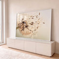 Quadro Decorativo Encanto Sutil Dente de Leão em ambiente decorado - quadros decorativos para sala