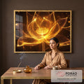 Quadro Decorativo A Beleza da Flor em escritorio moderno - quadros decorativos para sala