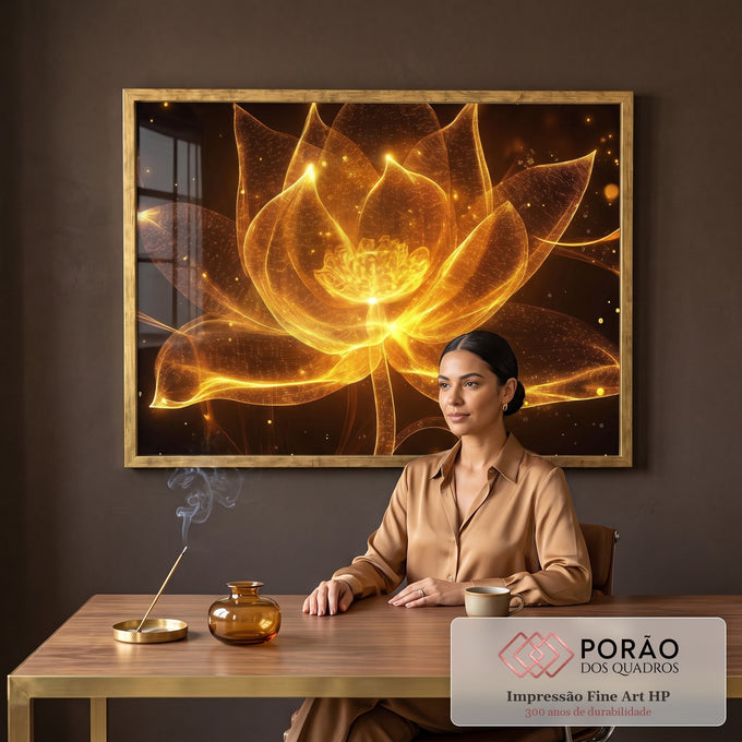 Quadro Decorativo A Beleza da Flor em escritorio moderno - quadros decorativos para sala