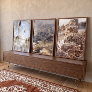 Quadro Decorativo Vista Outonal: Serenidade & Cores Vibrantes em ambiente decorado - quadros decorativos para sala