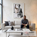 Quadro Decorativo A Justiça em Grande Estilo em sala de estar moderna - quadros decorativos para sala