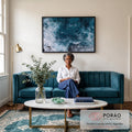 Quadro Decorativo Oceano Poderoso: Harmonia do Mar em sala de estar moderna - quadros decorativos para sala