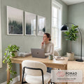 Quadro Decorativo: Refúgio Nebuloso e Pássaros Silenciosos em escritorio moderno - quadros decorativos para sala