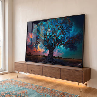Quadro Decorativo Árvore da Vida: Renove Seu Espaço em ambiente decorado - quadros decorativos para sala