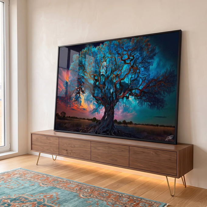 Quadro Decorativo Árvore da Vida: Renove Seu Espaço em ambiente decorado - quadros decorativos para sala