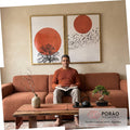 Quadro Decorativo: Crepúsculo Silencioso - Beleza e Paz em sala de estar moderna - quadros decorativos para sala