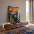 Quadro Decorativo Grito Silencioso: Poder & Emoção em ambiente decorado - quadros decorativos para sala