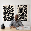 Quadro Decorativo Elegância Natural em escritorio moderno - quadros decorativos para sala