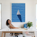 Quadro Decorativo Vela ao Vento em escritorio moderno - quadros decorativos para sala