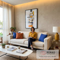 Quadro Decorativo: Minimalismo Elegante e Moderno em sala de estar moderna - quadros decorativos para sala