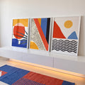Quadro Decorativo: Explosão de Cores para Inspirar em ambiente decorado - quadros decorativos para sala