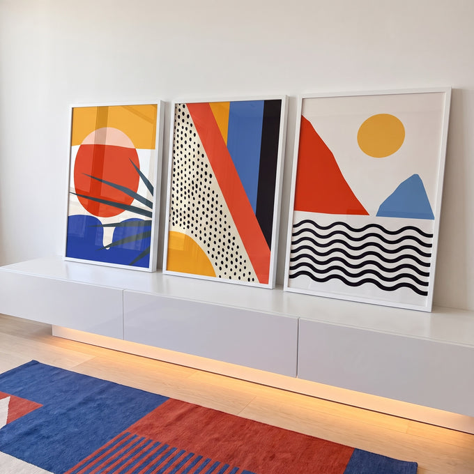 Quadro Decorativo: Explosão de Cores para Inspirar em ambiente decorado - quadros decorativos para sala