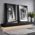 Quadro Decorativo Estruturas em Espiral com Design Contemporâneo em ambiente decorado - quadros decorativos para sala