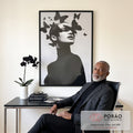Quadro Decorativo Minimalista com Borboletas em escritorio moderno - quadros decorativos para sala