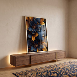 Quadro Decorativo Feminino Florescido Arte Que Encanta em ambiente decorado - quadros decorativos para sala