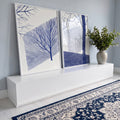 Quadro Decorativo Abstração Natural - Linhas e Formas Orgânicas em ambiente decorado - quadros decorativos para sala