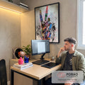 Quadro Decorativo Expressão Urbana: Skate e Graffiti Vibrante em escritorio moderno - quadros decorativos para sala