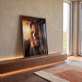 Quadro Decorativo Reflexão Serene em ambiente decorado - quadros decorativos para sala
