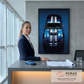 Quadro Decorativo Mustang Shelby GT500 - Beleza Clássica em escritorio moderno - quadros decorativos para sala
