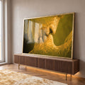 Quadro Decorativo Romance Radiante: Paixão e Luz Lunar em ambiente decorado - quadros decorativos para sala
