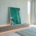 Quadro Decorativo Aventura Azul do Oceano em ambiente decorado - quadros decorativos para sala